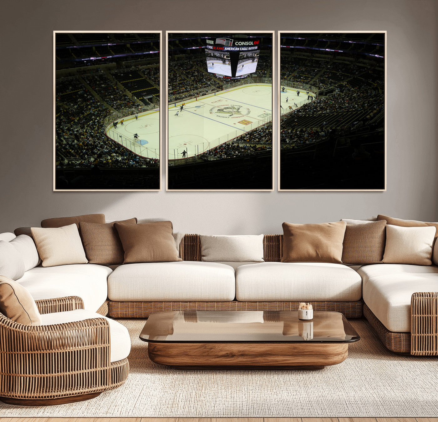 52168-MGV-CV-36X24-PPG Paints Arena Pennsylvania Pittsburgh Penguins Hockey Stadium Canvas, Pennsylvania Pittsburgh