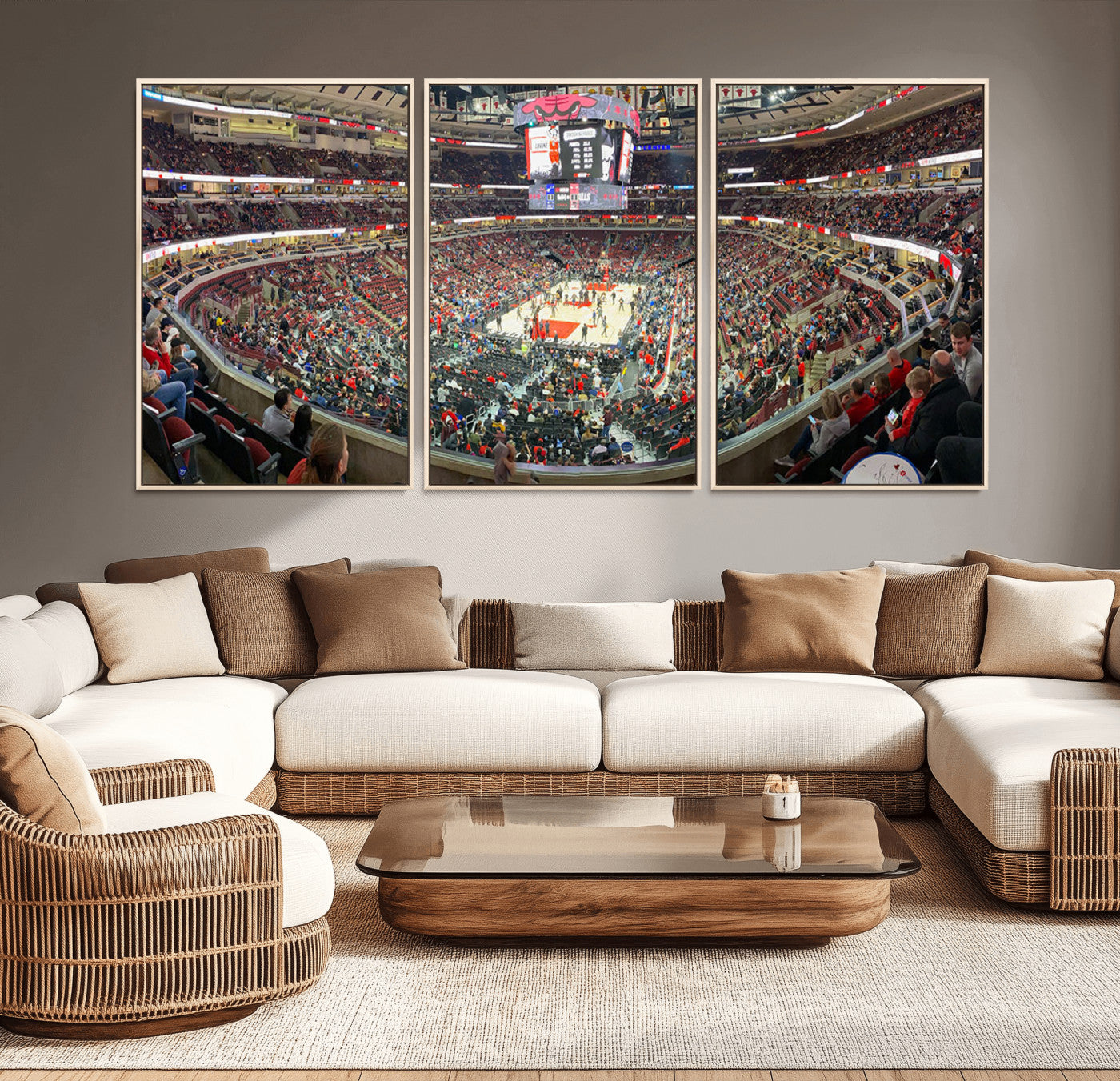 43481-MGV-CV-36X24-United Center Chicago Bulls Stadium Wall Art Canvas Print