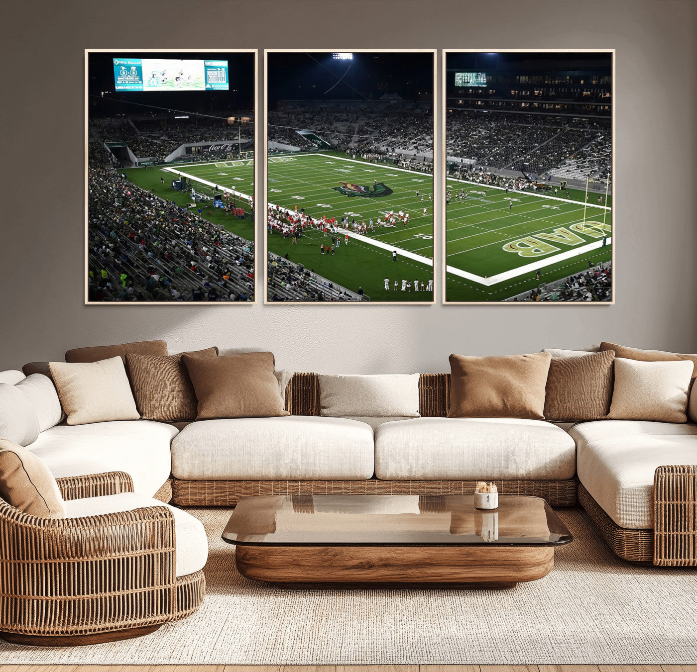 81740-MGV-CV-36X24-UAB Blazers Football Team Print - Birmingham Protective Stadium Wall Art Canvas Print