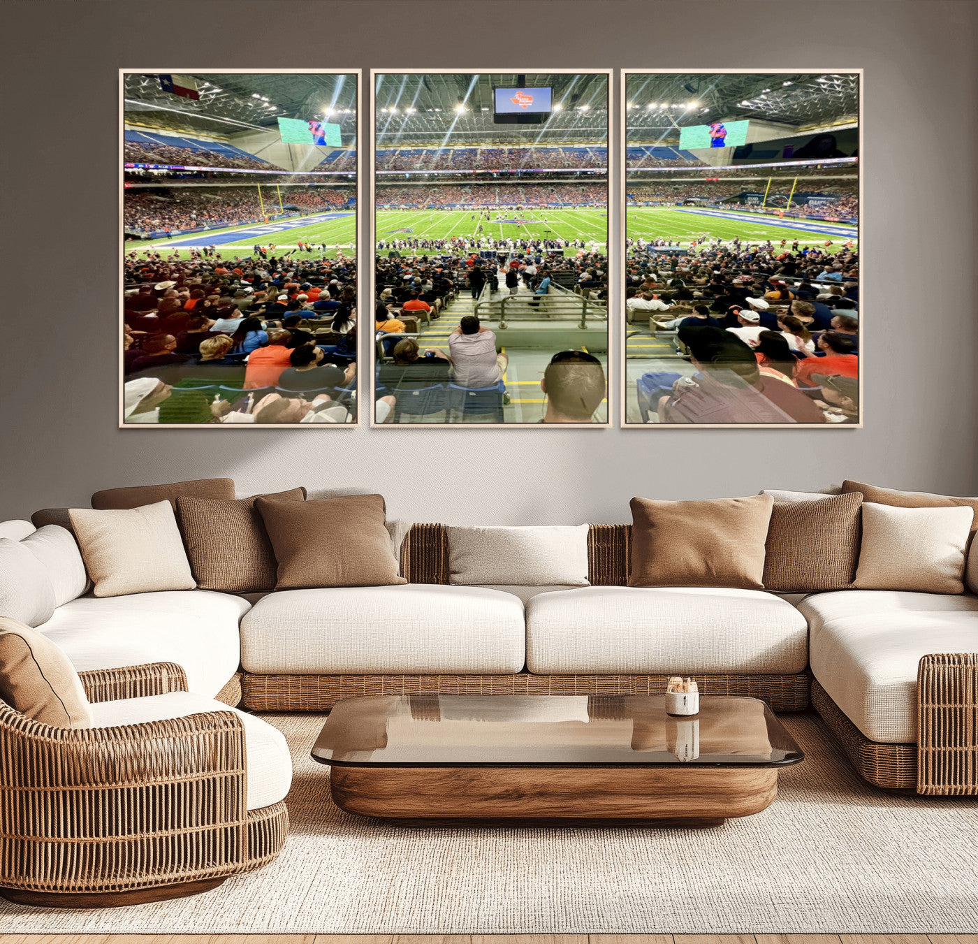 MGV-FC-60X30-3P - The University of Texas at San Antonio Roadrunners Football Team Print - San Antonio Alamodome Wall