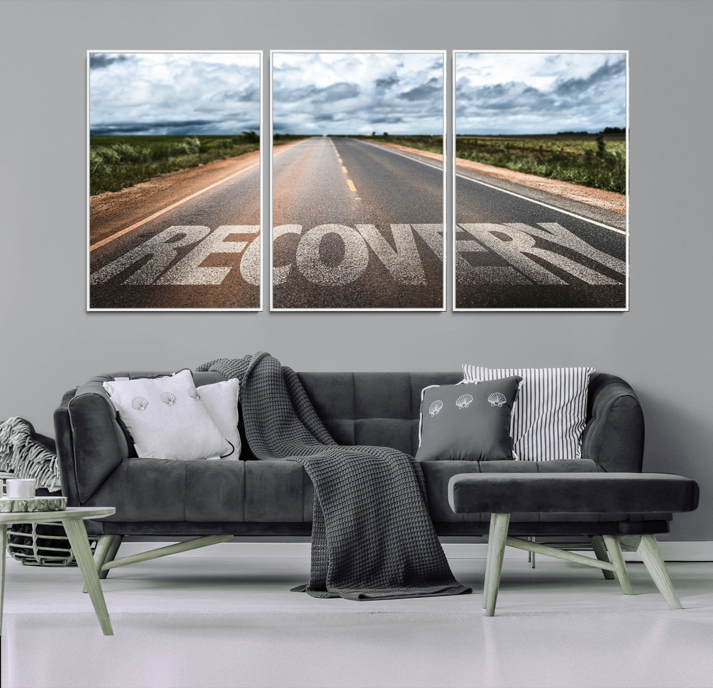 MGV-FC-60X30-3P - Recovery Road Wall Art Canvas Print