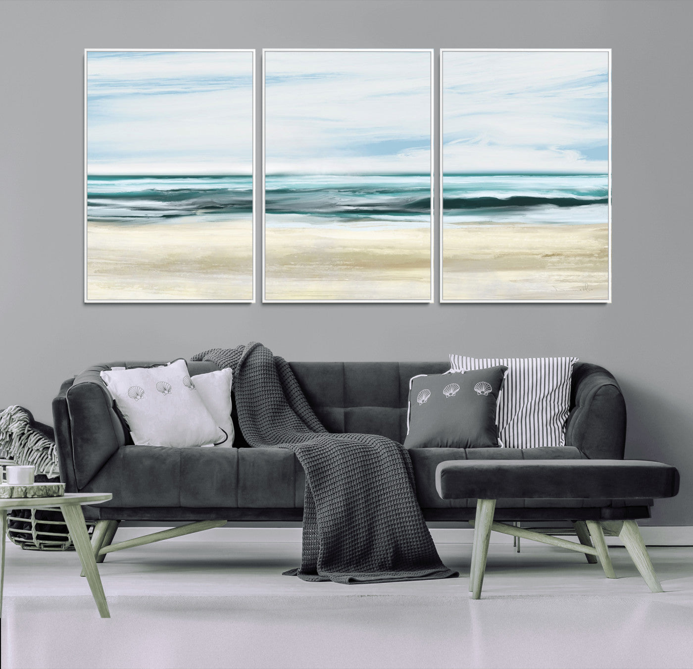 -Ocean Abstract Wall Art Canvas Print