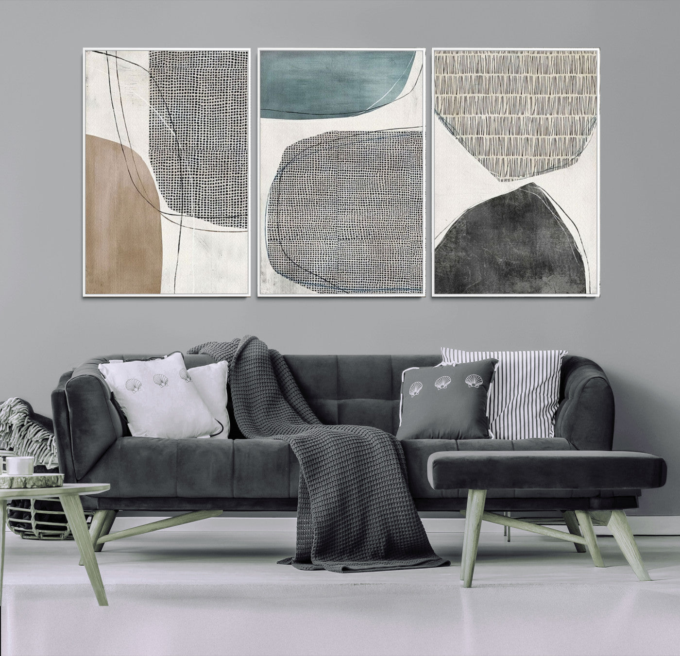 MGV-FC-60X30-3P - Canvas Print Wall Art Abstract Art Boho, Framed Boho Decor Canvas Print