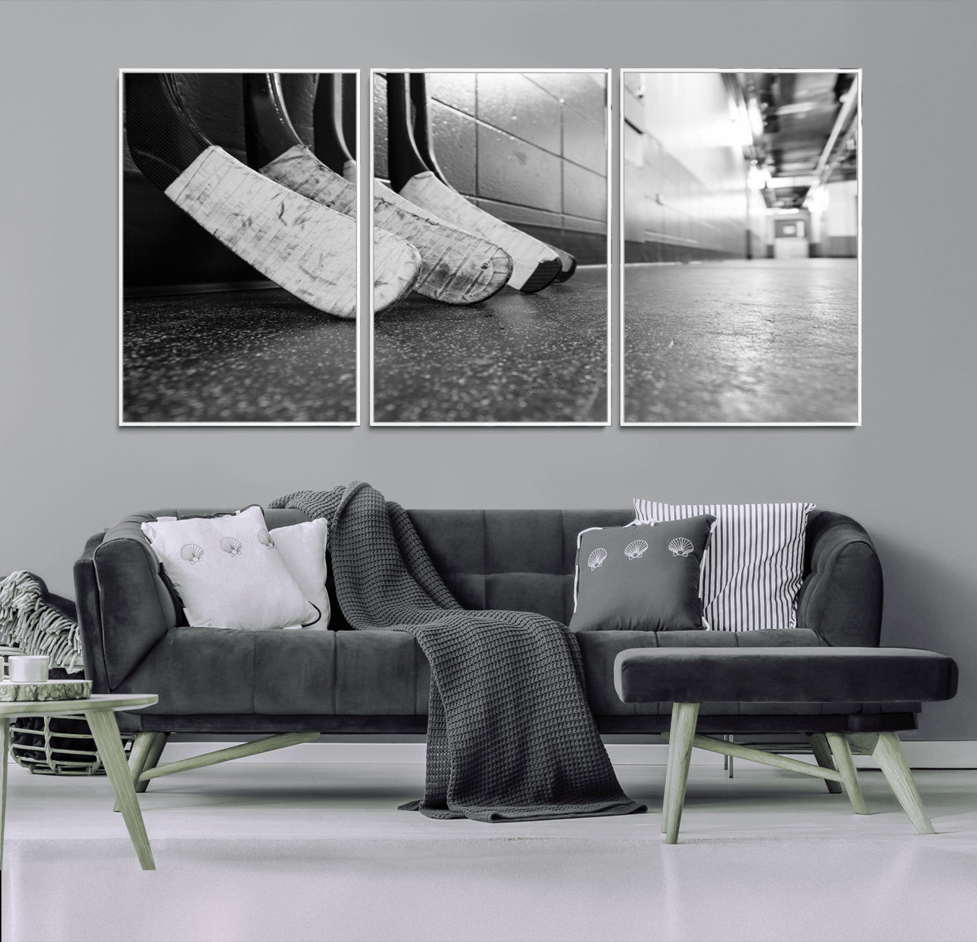 MGV-FC-60X30-3P - Ice Hockey Wall Art Canvas Print