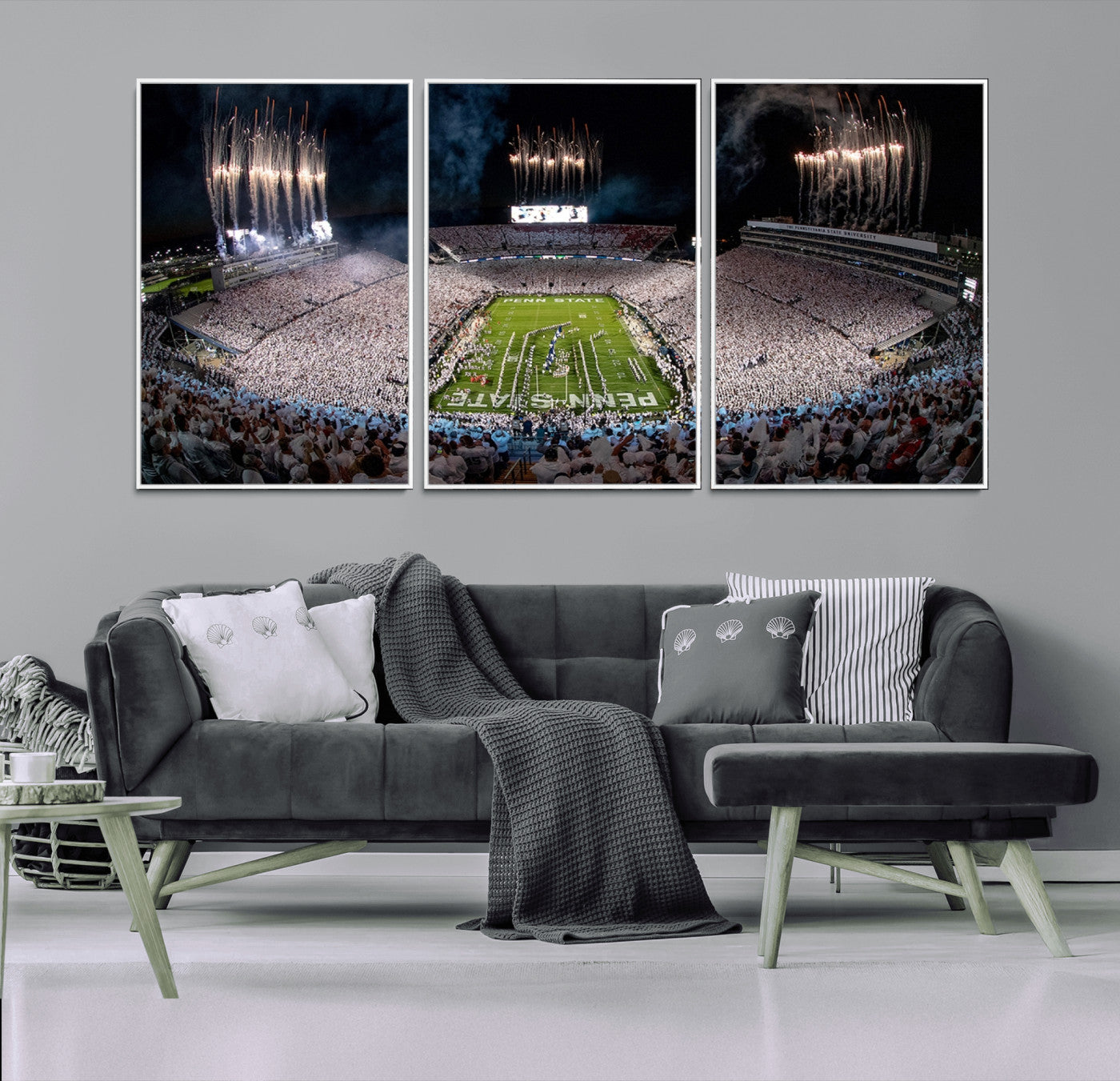 MGV-FC-60X30-3P - Penn Stadium Football Wall Art Canvas Print, Pennsylvania University Football Stadium