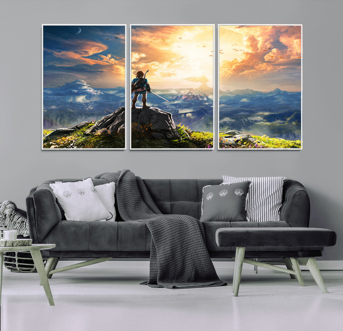 MGV-FC-60X30-3P - Legend of Zelda Breath of the Wild Game Wall Art Canvas, Legend of Zelda Canvas Print