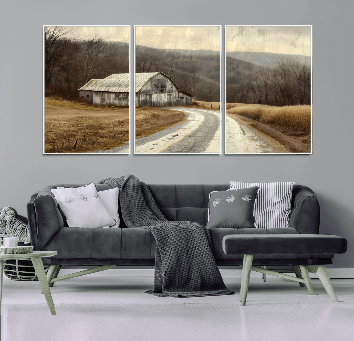 10376-MGV-CV-36X24-Vintage Barn for Farmhouse Wall Decor Canvas Print