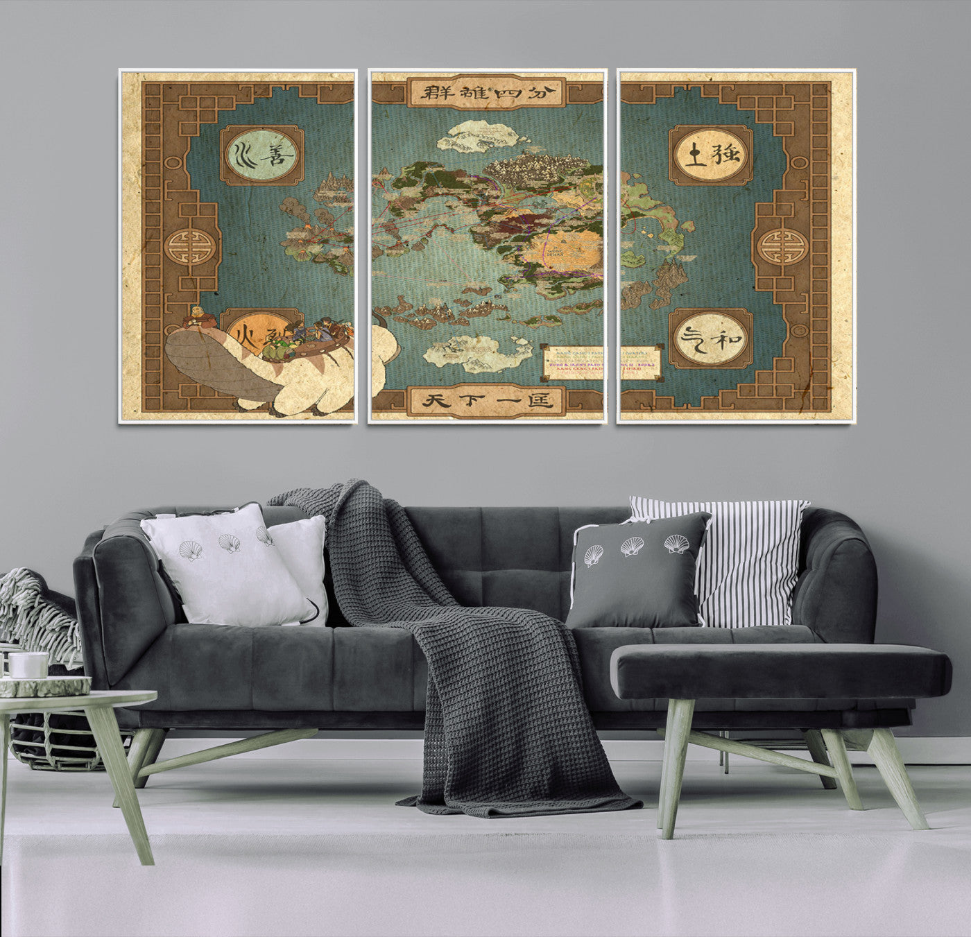 MGV-FC-60X30-3P - Push Pin World Map Canvas Print – Framed Wall Art for Couples to Track Their Travels – Anniversary