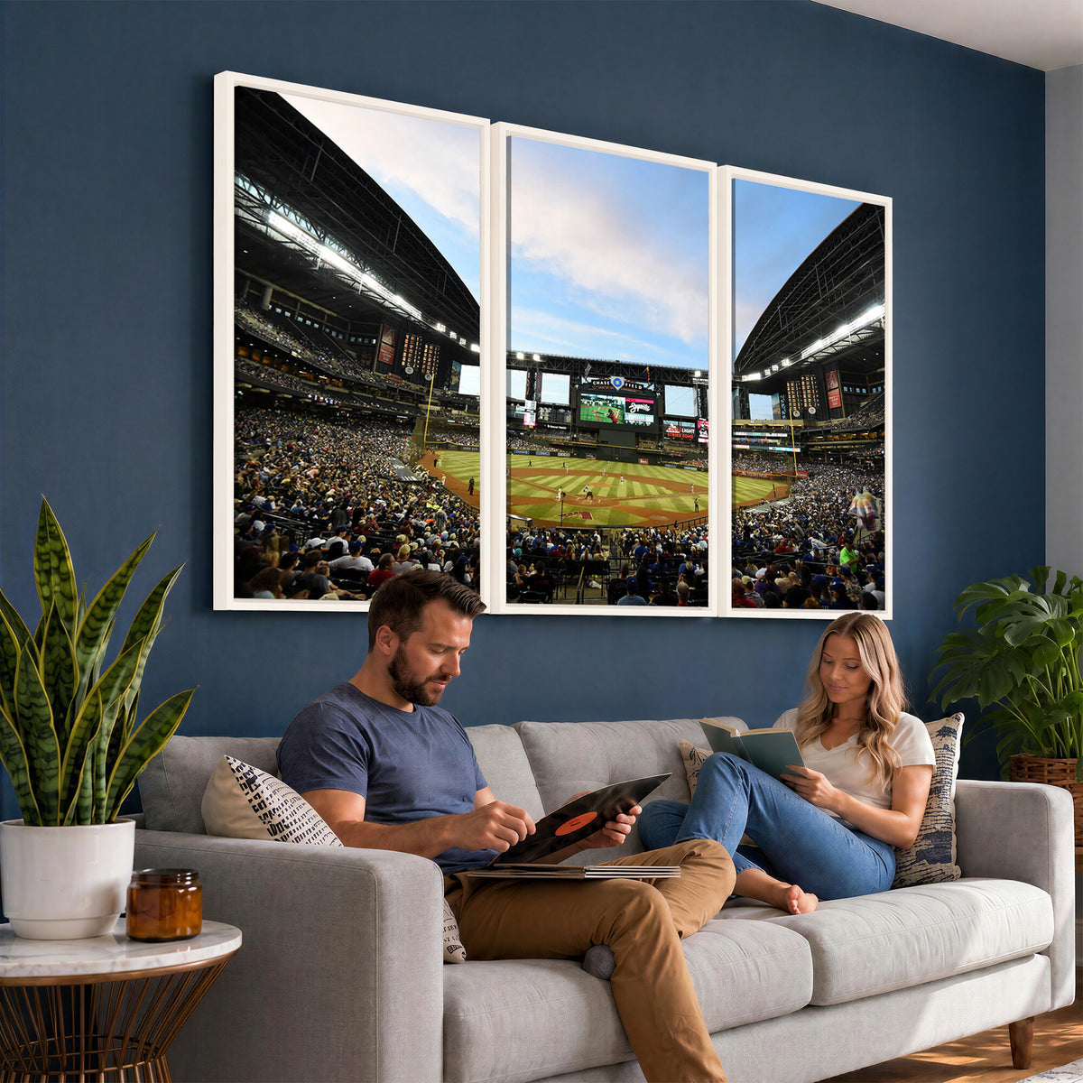 92672-MGV-CV-36X24 - Arizona Diamondbacks Team Print - Phoenix Chase Field