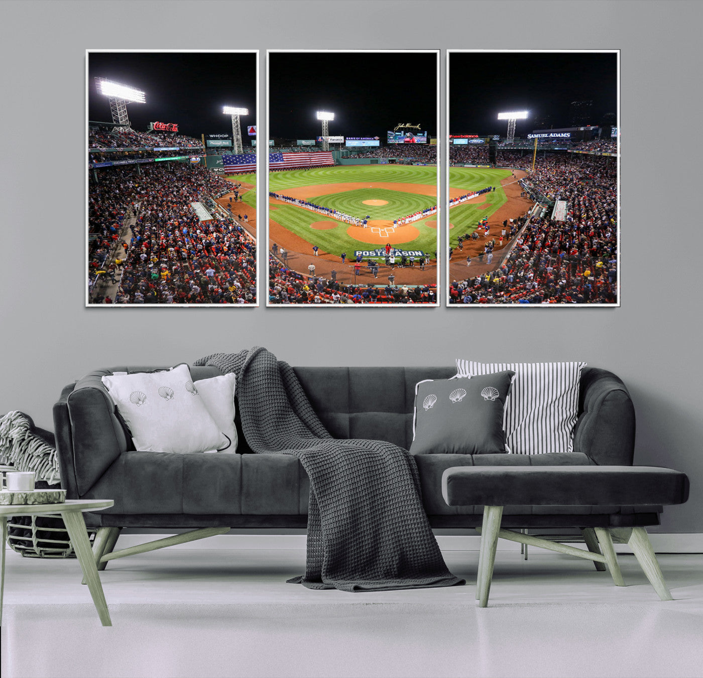 47365-MGV-CV-36X24-Fenway Park Wall Art Canvas Print | Large Baseball Stadium Canvas Print for Boston Red Sox Fans |