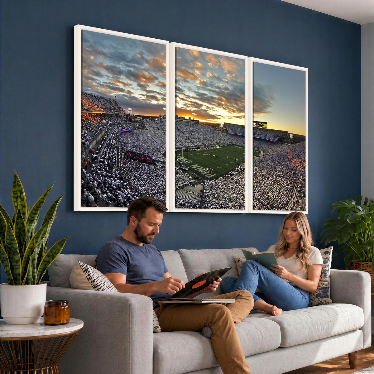 38807-MGV-CV-36X24 - Beaver Stadium Wall Art, Penn State Stadium Wall Art | Penn State Nittany Lions Football