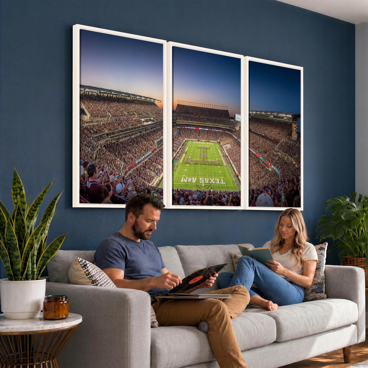 17421-MGV-CV-36X24 - Kyle Field Wall Art Print | Large Texas A&M Aggies Football Canvas Print for Sports Enthusiasts |