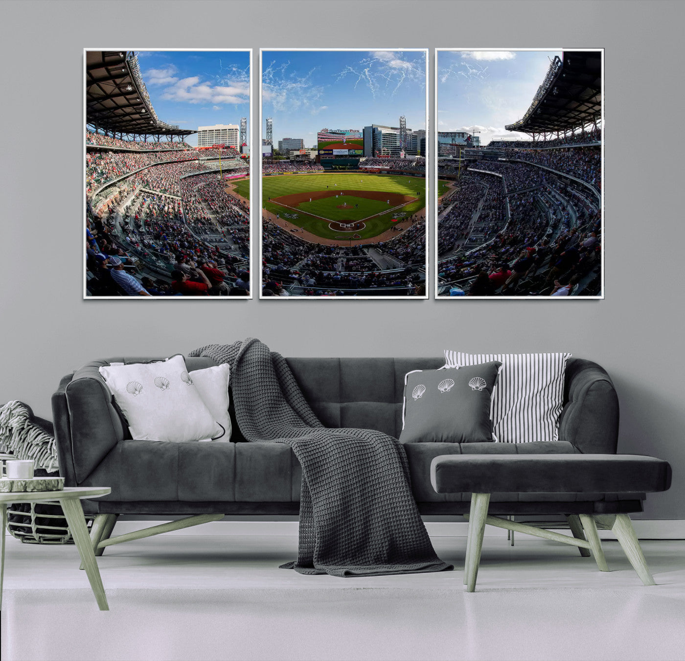 78608-MGV-CV-36X24-Truist Park Stadium Canvas Wall Art - Atlanta Braves Game Day Exclusive Decor