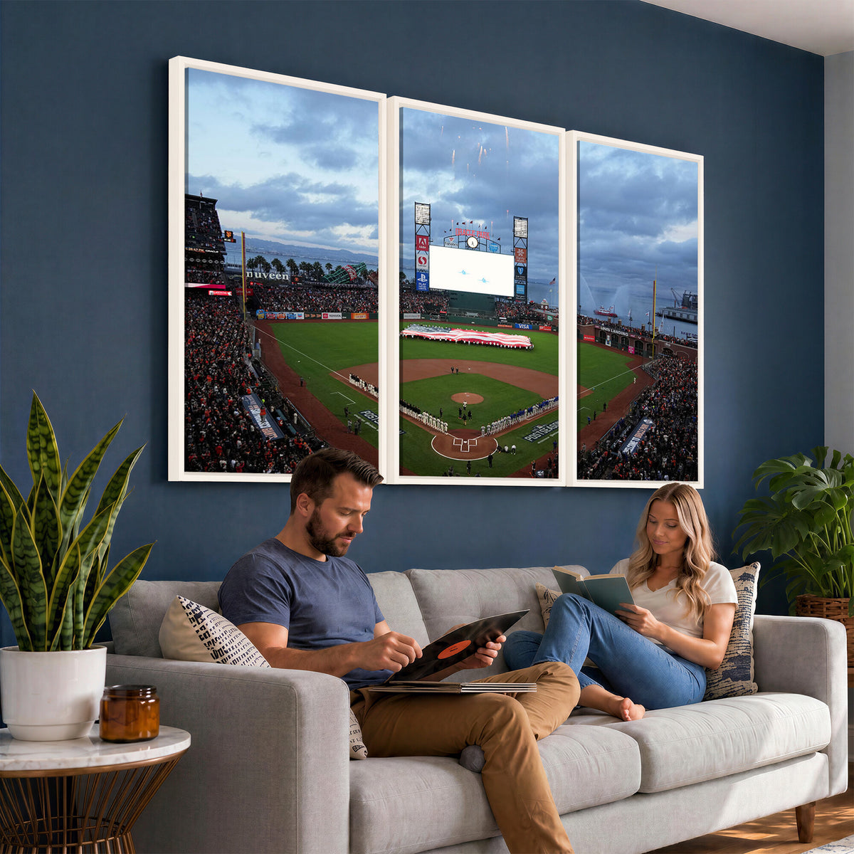 44631-MGV-CV-36X24 - Oracle Park San Francisco Giants Wall Art | Oracle Park Stadium Canvas Print