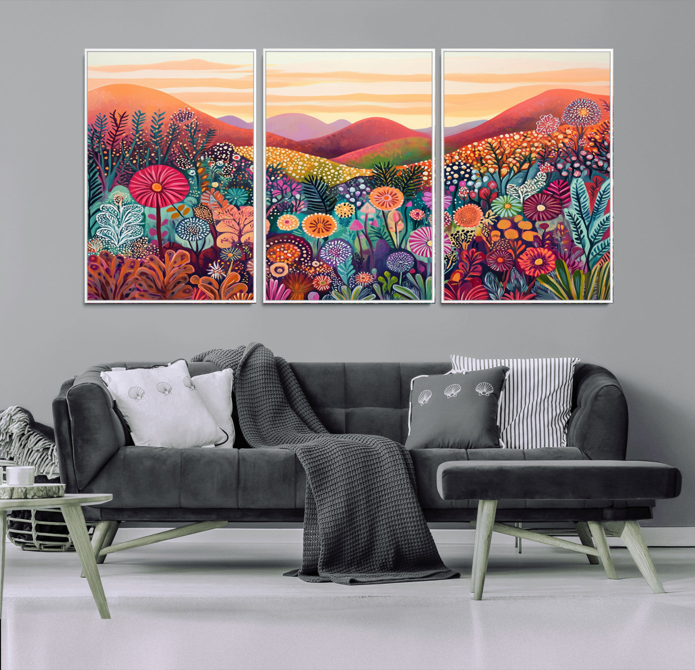 51484-MGV-CV-36X24-Yayoi Kusama 1986 Wall Art Print – Yayoi Kusama Wabi Sabi Japanese Wall Art Print - Vibrant Abstract