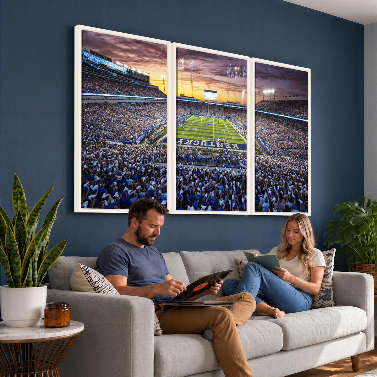 78524-MGV-CV-36X24 - Kroger Field Wall Art Print, Kentucky Stadium Wall Art