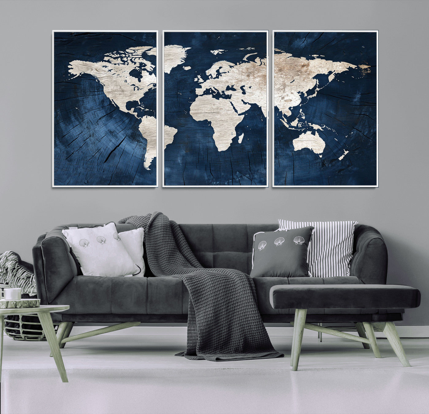 78104-MGV-CV-36X24-Push Pin World Map Canvas Print – Travel Tracker Wall Art for Couples, Perfect Anniversary Gift for Home or Office Decor