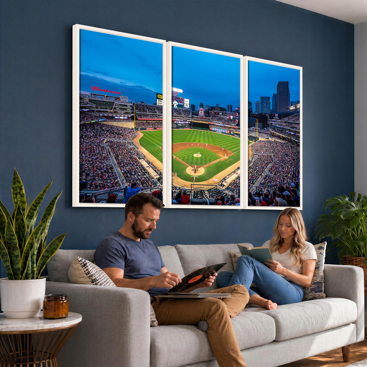 77273035-MGV-CV-36X24 - Target Field Stadium Wall Art Canvas Print, Minnesota Twins
