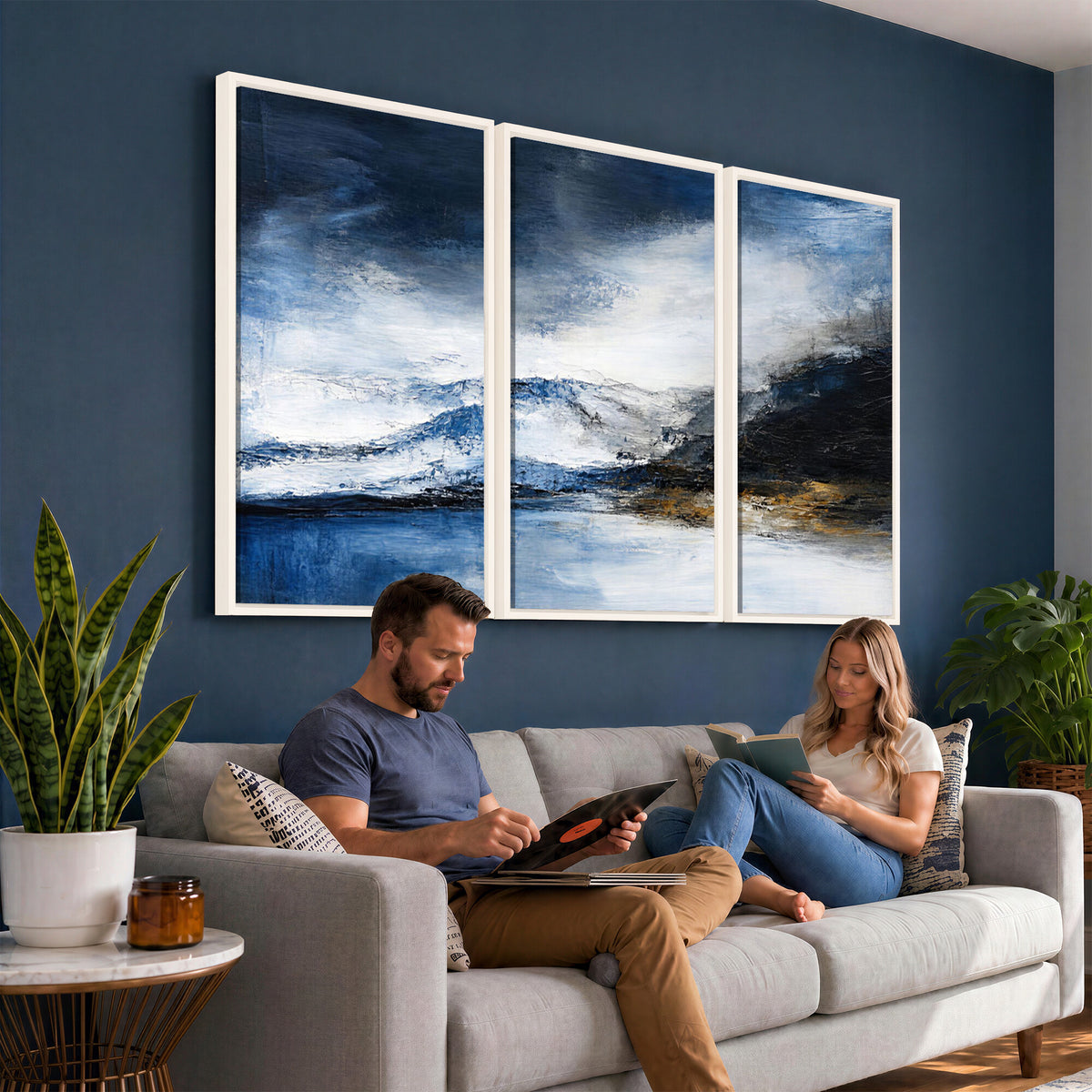 48142030SS-_Poster-30x20 - Extra Large Abstract Wall Art Canvas Print