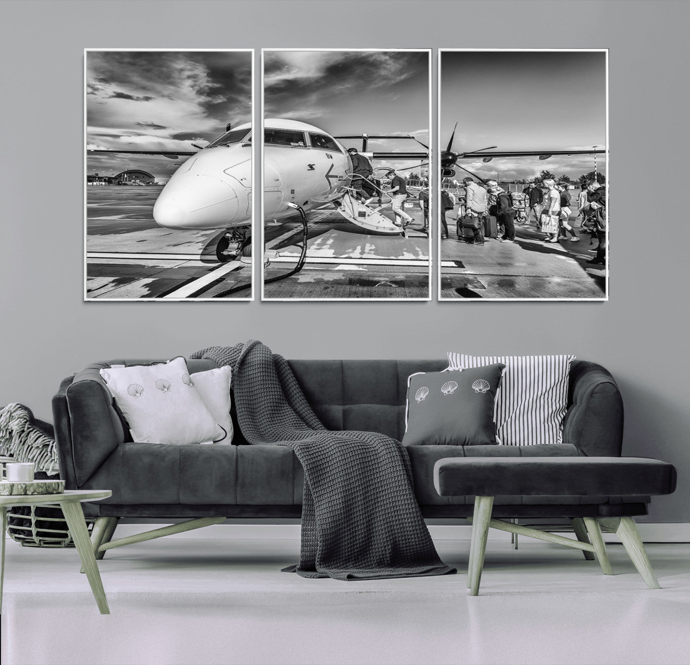 77340-MGV-FC-60X30-3P_White-Planet Wall Art Canvas Print