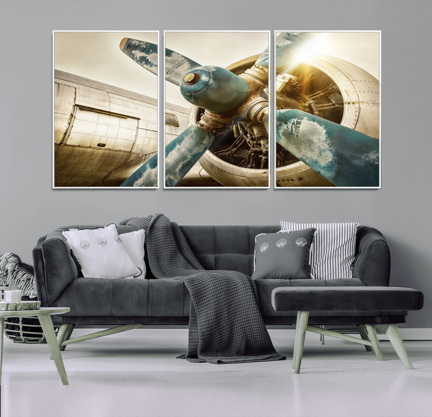 14106-MGV-CV-36X24-Vintage Airplane Canvas Print