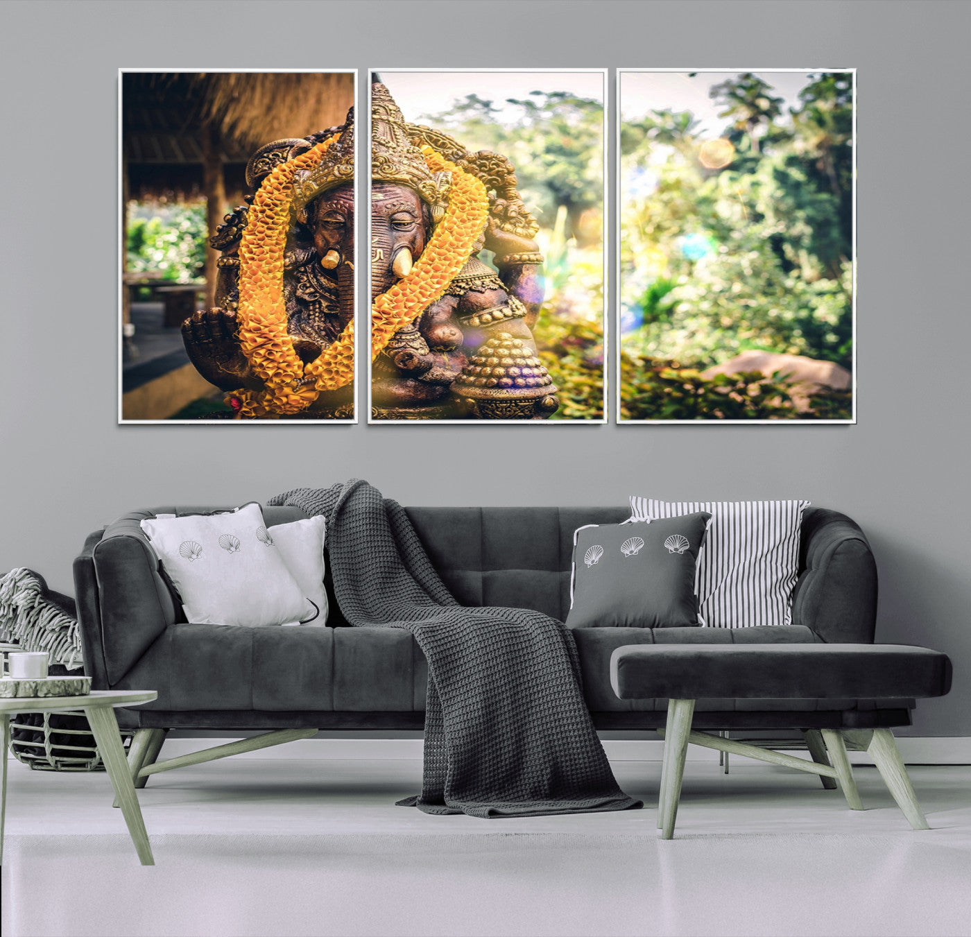 -Hinduism Statue Wall Art Canvas Print