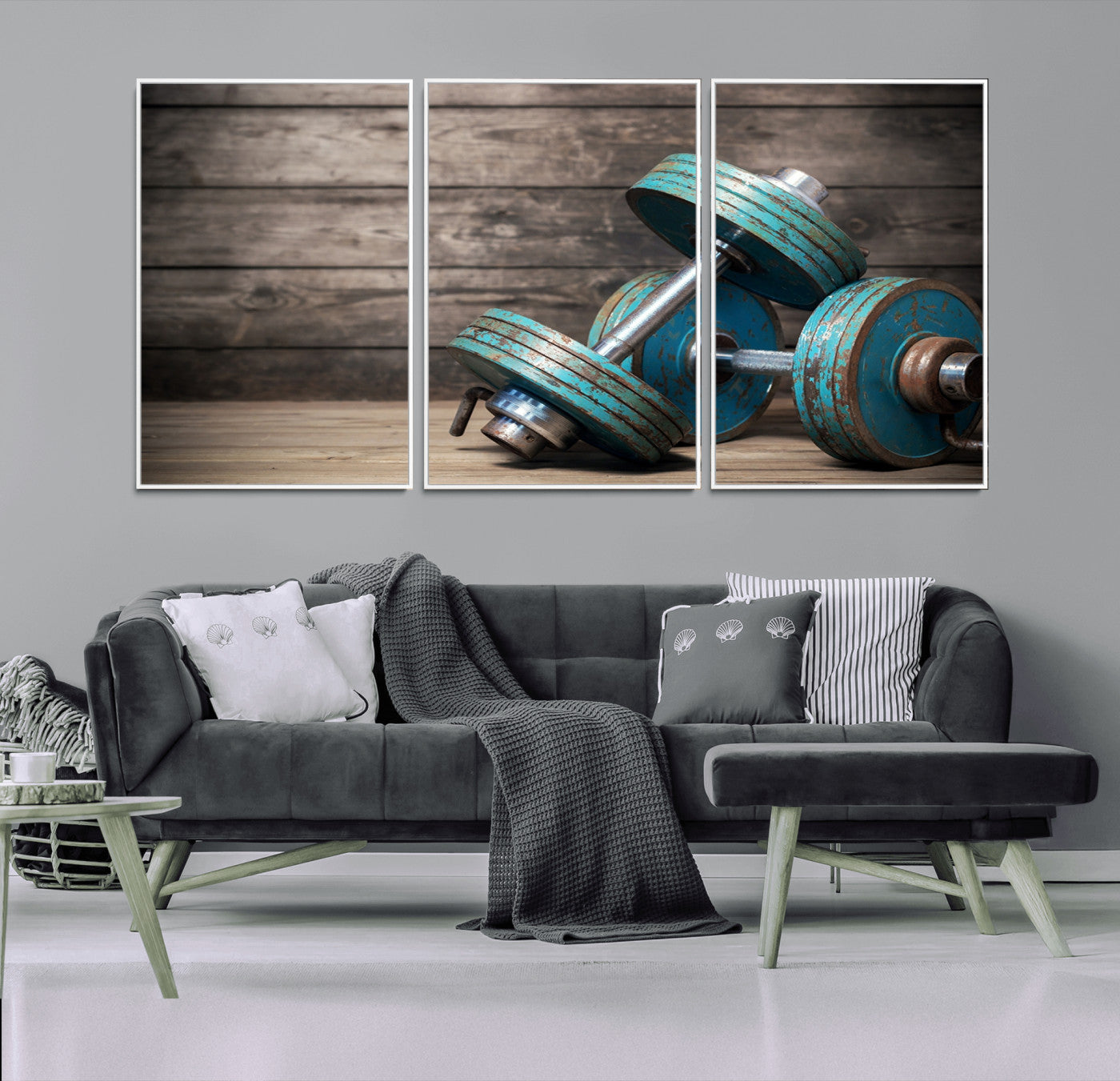 39364-MGV-CV-36X24-Dambell and Sport Wall Art Canvas Print