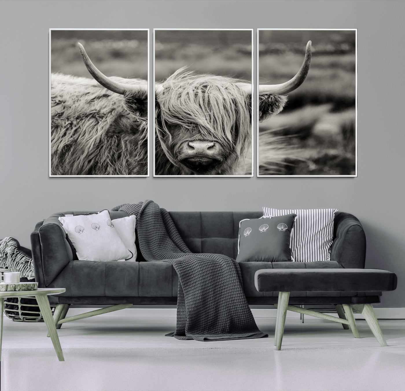67365-MGV-CV-36X24-Cow Focus Canvas Wall Art Print