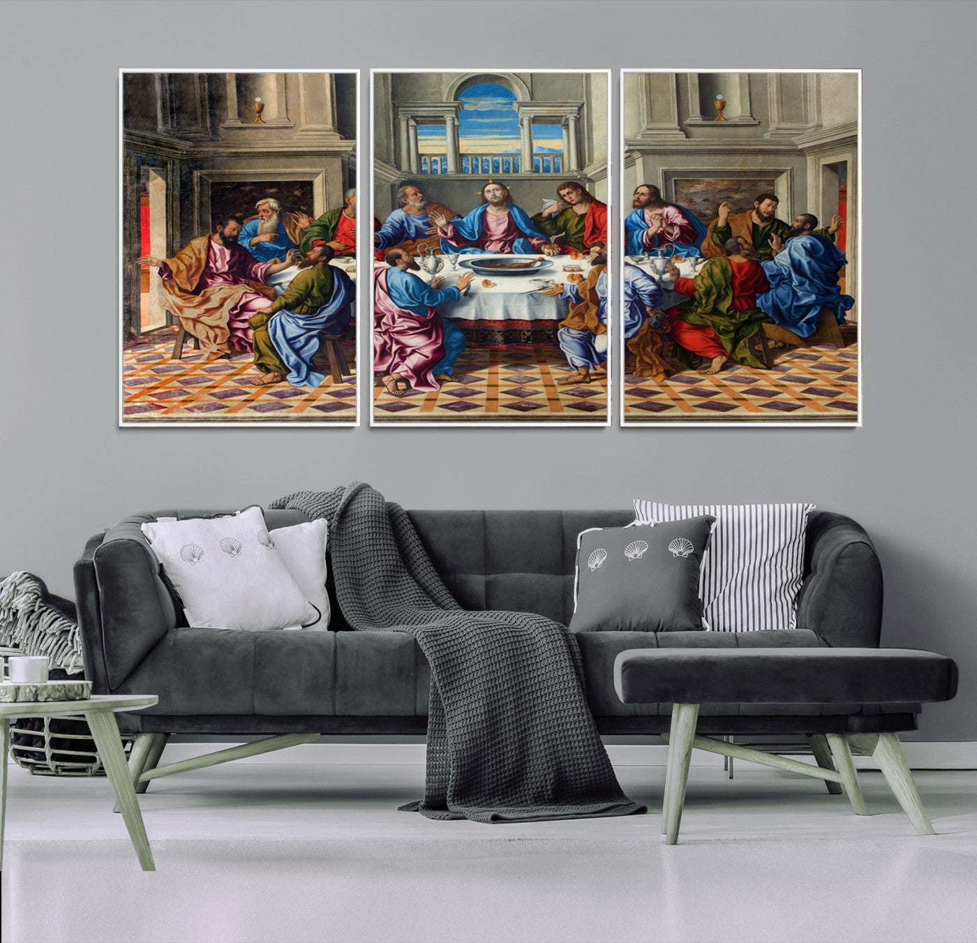 18691-MGV-CV-36X24-The Last Supper Multi Panel Canvas Wall Art