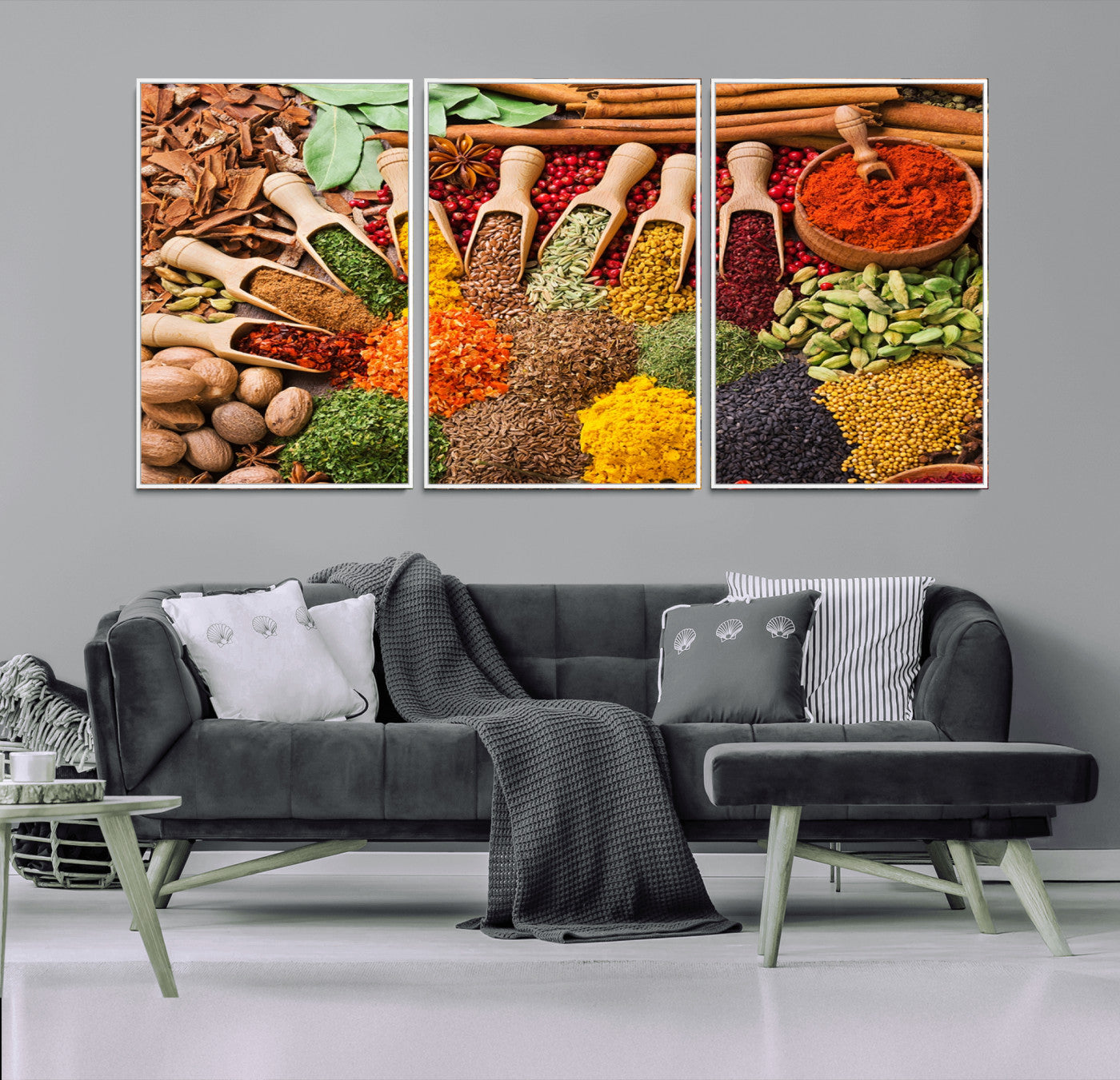 MGV-FC-60X30-3P - Spices Kitchen Wall Art Canvas Print