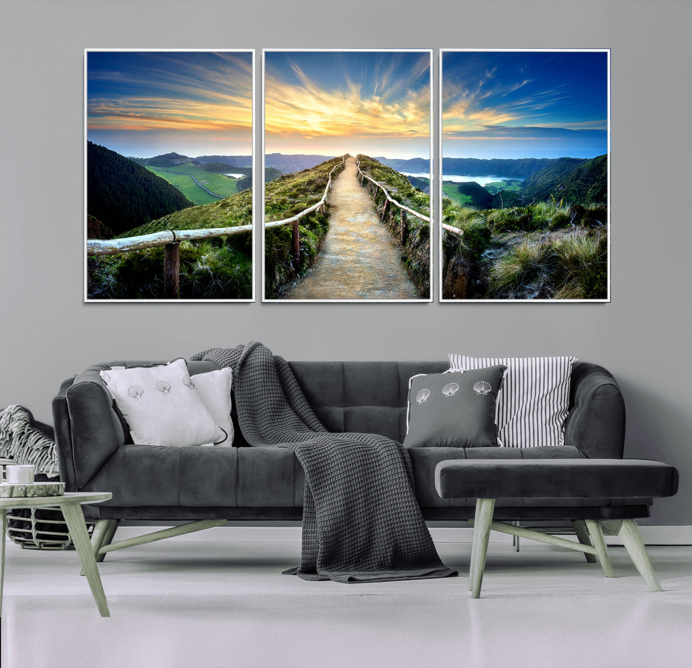 58887-MGV-CV-36X24-Mountain and Sunset Wall Art Canvas Print