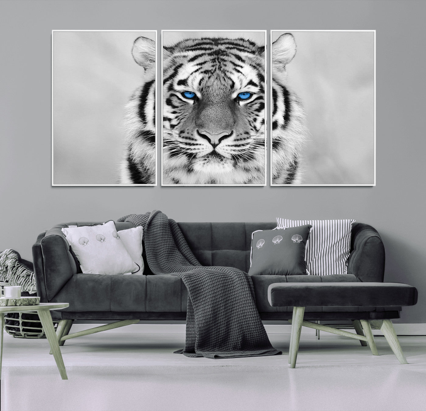 46396-MGV-FC-60X30-3P_White-Tiger Canvas Artwork Wall Art Print