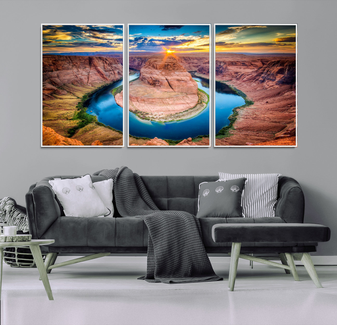 80407-MGV-FC-60X30-3P_White-Grand Canyon Wall Art Canvas Print