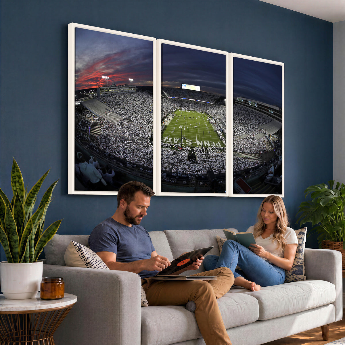 59877-MGV-CV-36X24 - Penn State University Nittany Lions Football Team Print