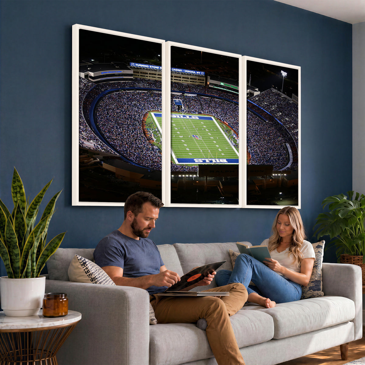 19030-MGV-CV-36X24 - Buffalo Bills NFL Football Team Print, Highmark Stadium