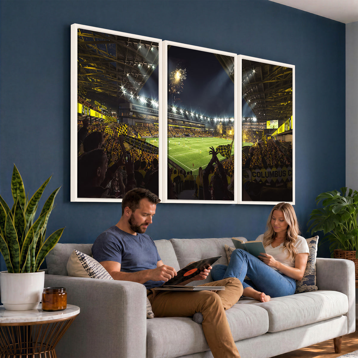 51122-MGV-CV-36X24 - Columbus Crew Soccer Team Print - Columbus Crew Stadium Wall Art Canvas Print