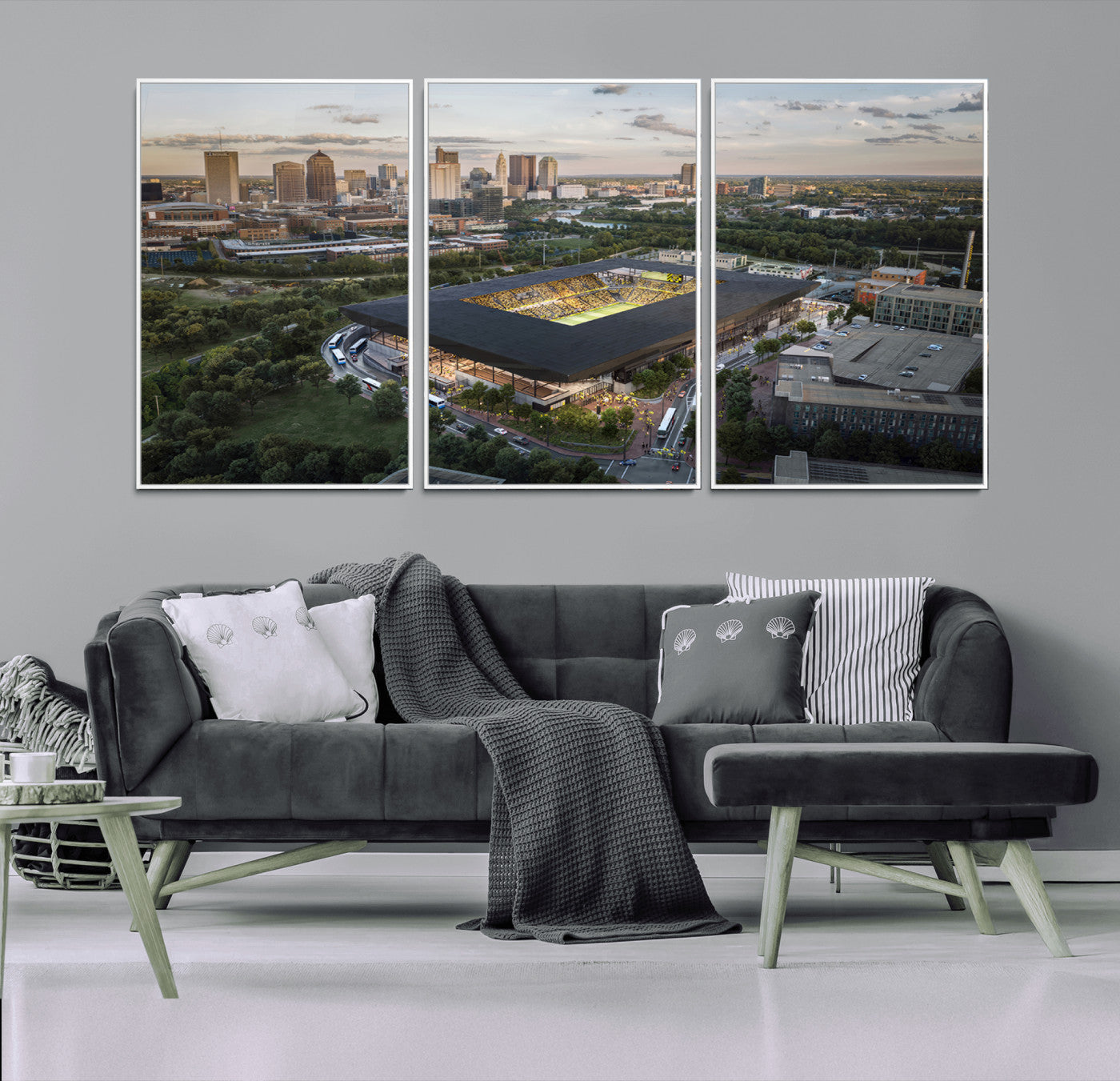 MGV-FC-60X30-3P - Columbus Crew Soccer Team Print - Columbus Crew Stadium Wall Art, Columbus Crew Soccer Wall Art