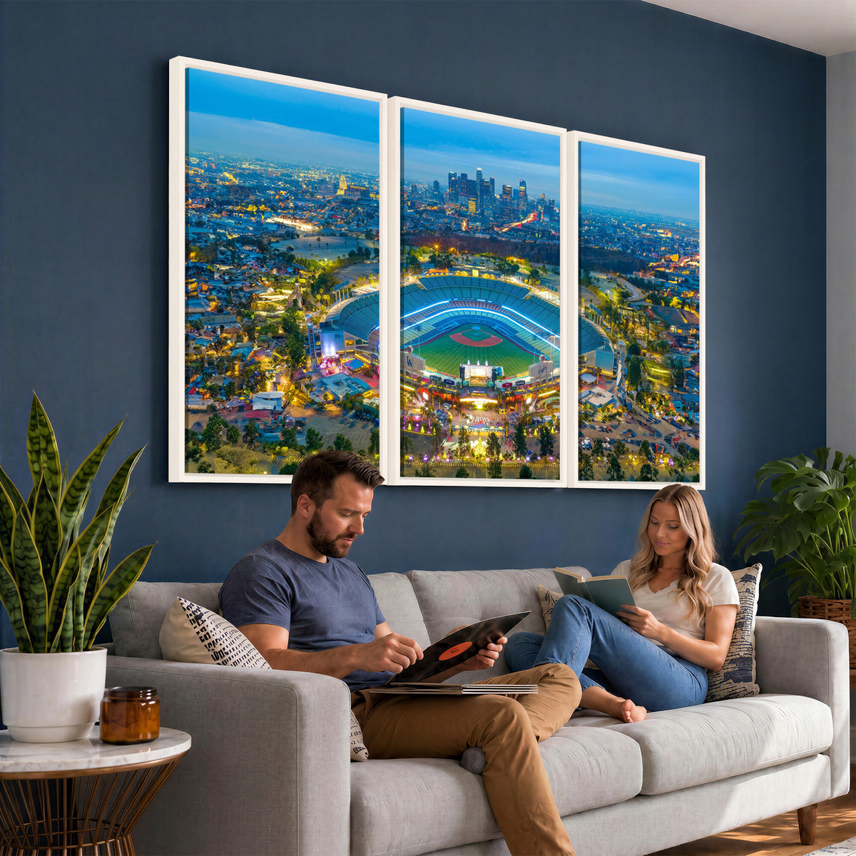 78144-MGV-CV-36X24 - Los Angeles Dodgers Wall Art Canvas, Dodger Stadium Wall Art