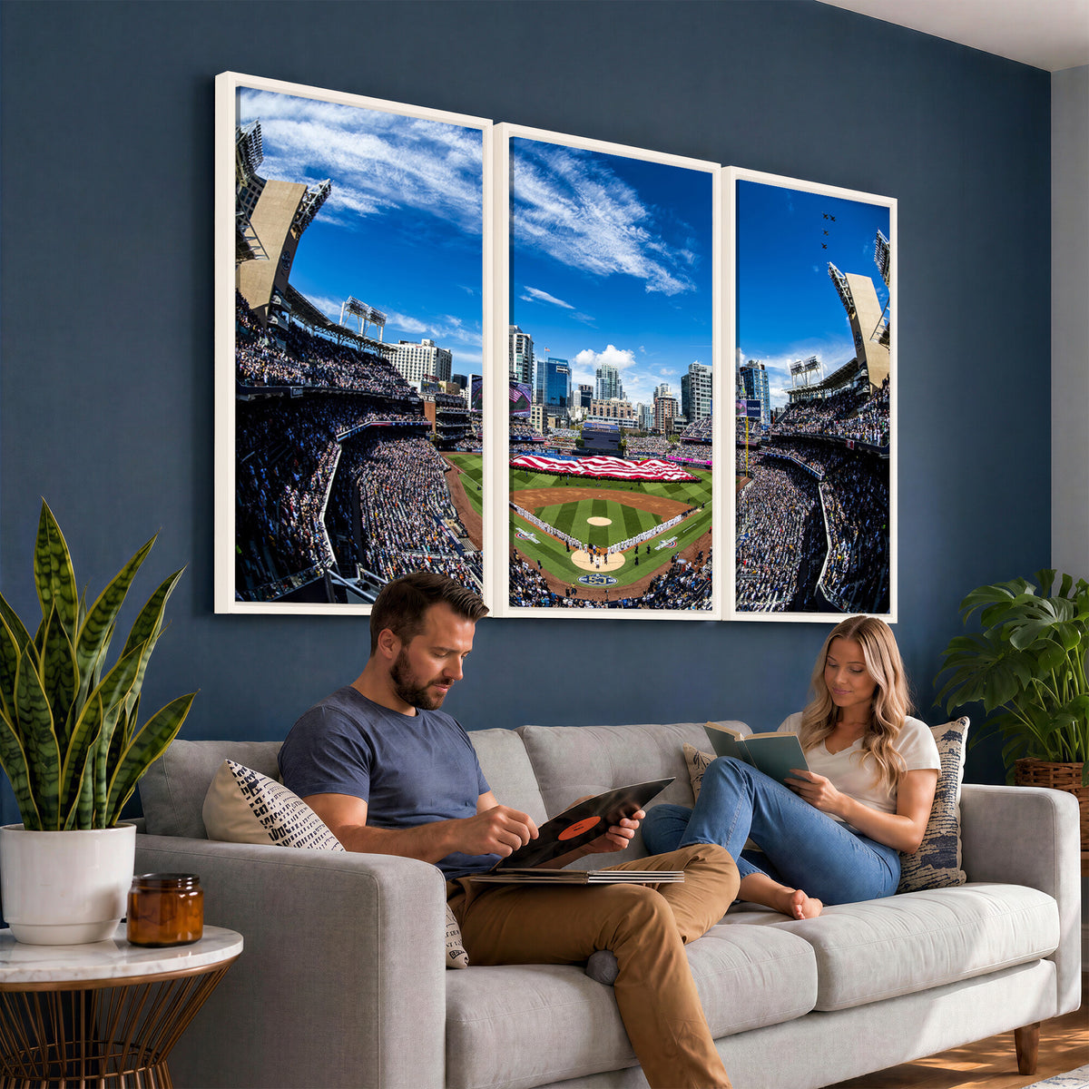 52297-MGV-CV-36X24 - San Diego Padres Baseball Team Print, Petco Park Stadium