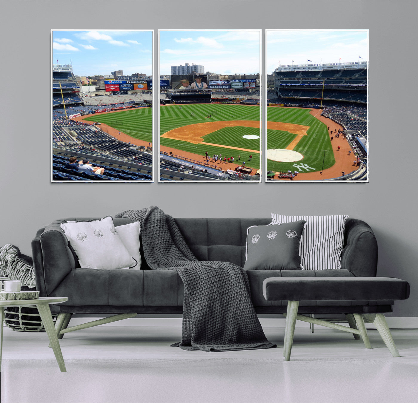 MGV-FC-60X30-3P - Buffalo Bills Stadium Wall Art - Buffalo Bills Decor- NFL Fans Gift, Perfect Sports Decor for Living