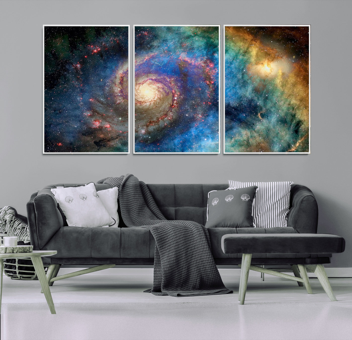 MGV-FC-60X30-3P - Spiral Galaxy Wall Art Canvas Print