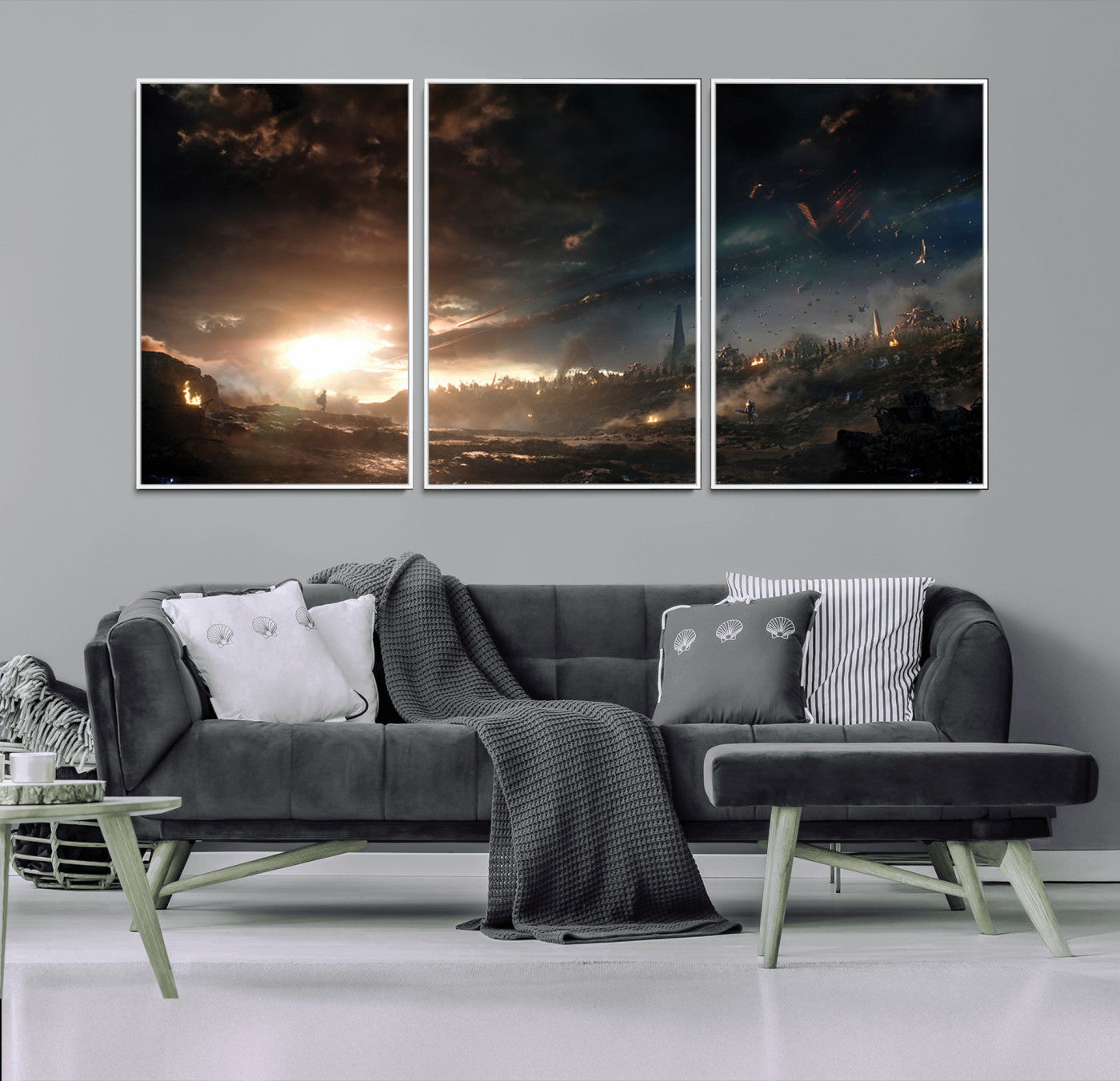 58617-MGV-CV-36X24-Avengers Planet Wall Art Canvas Print