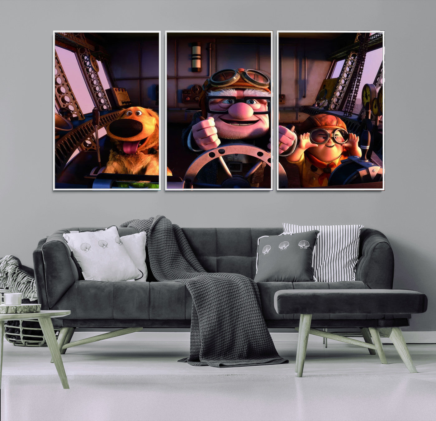 MGV-FC-60X30-3P - Carl Russel And Dog, Movie Up Poster, Movie Up Wall Art, Movie Up Poster Print, Carl