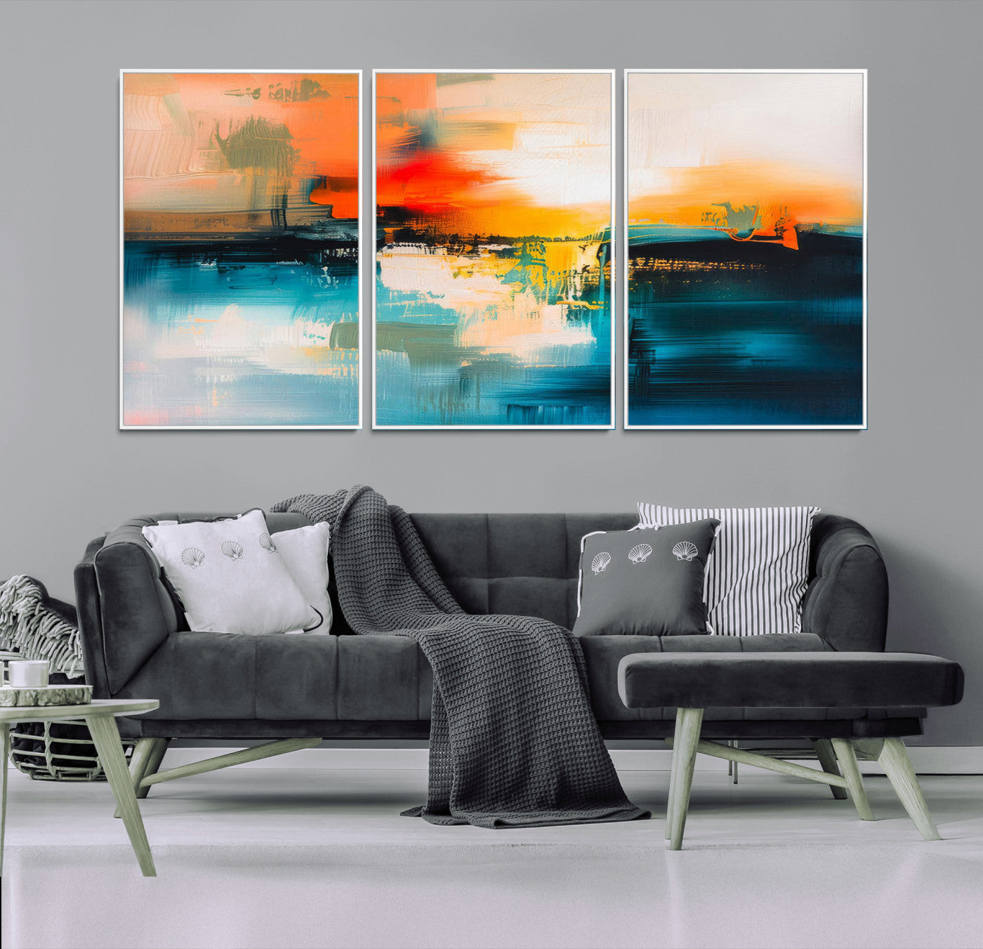 37083-MGV-CV-36X24-Colorful Abstract Wall Art | Bold Modern Canvas Print | Ready to Hang and Framed for Living Room or