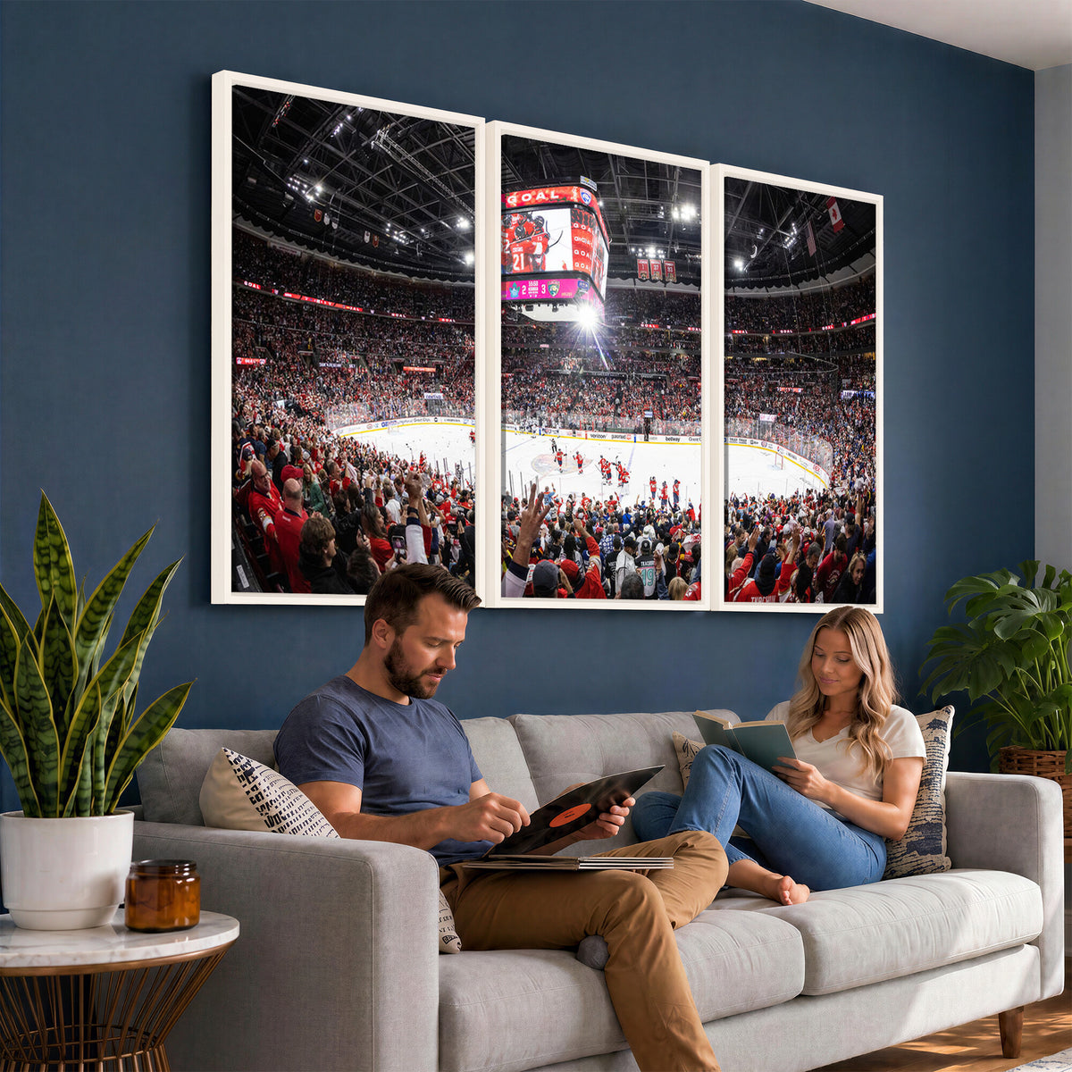 15750-MGV-CV-36X24 - Amerant Bank Arena Wall Art Canvas Print, Hockey Arena
