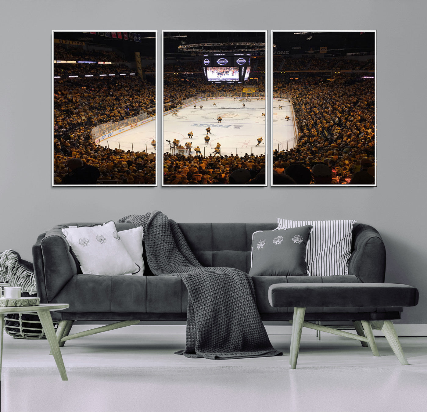 MGV-FC-60X30-3P - Bridgestone Arena - Nashville Predators Hockey Team Print - Nashville Wall Art Canvas Print