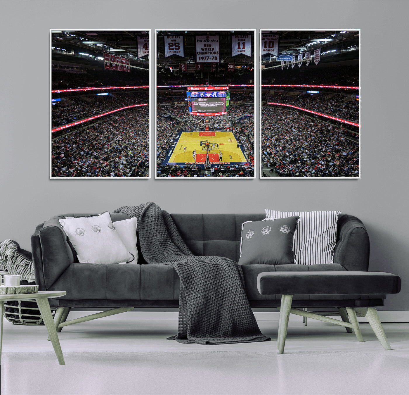 MGV-FC-60X30-3P - Capital One Arena Stadium Wall Art | Canvas Print | Ready to Hang | Washington D.C. Sports Decor
