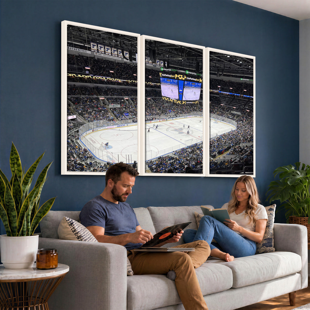 75222-MGV-CV-36X24 - Enterprise Center Missouri St. Louis Blues Hockey Stadium