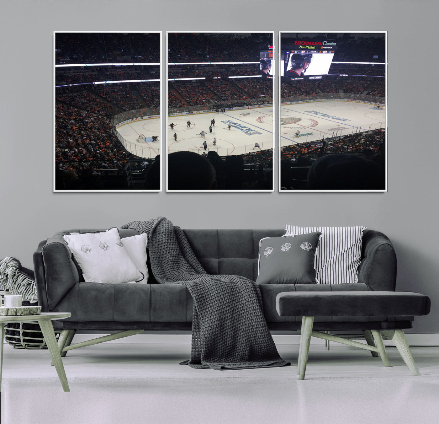 24634-MGV-CV-36X24-Honda Center California Anaheim Ducks Hockey Stadium Wall Art, Honda Center California Stadium Wall