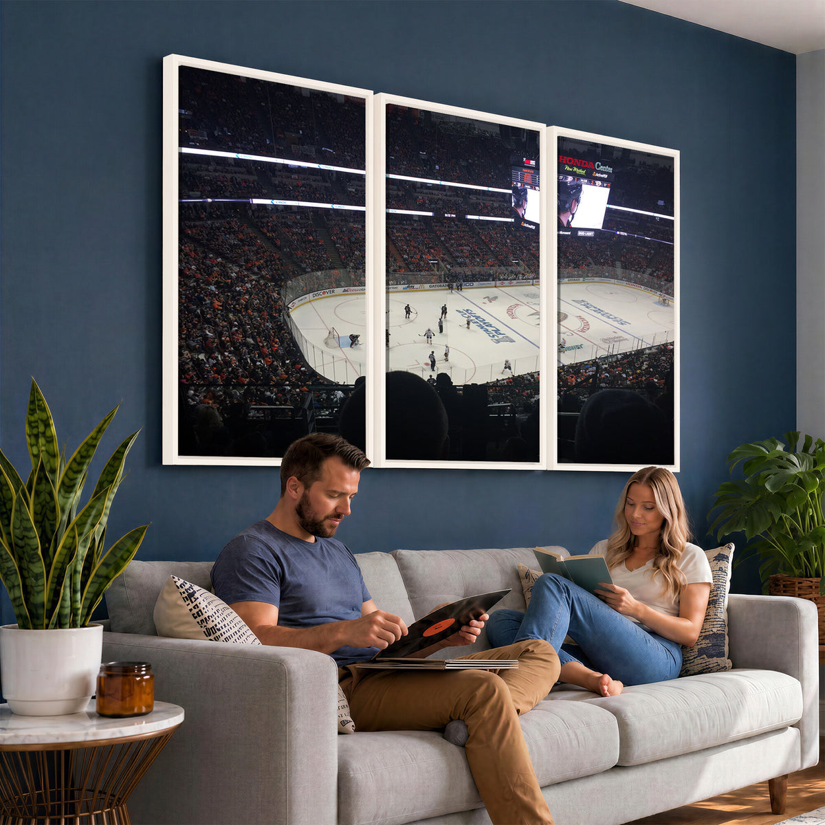24634-MGV-CV-36X24 - Honda Center California Anaheim Ducks Hockey Stadium Wall Art
